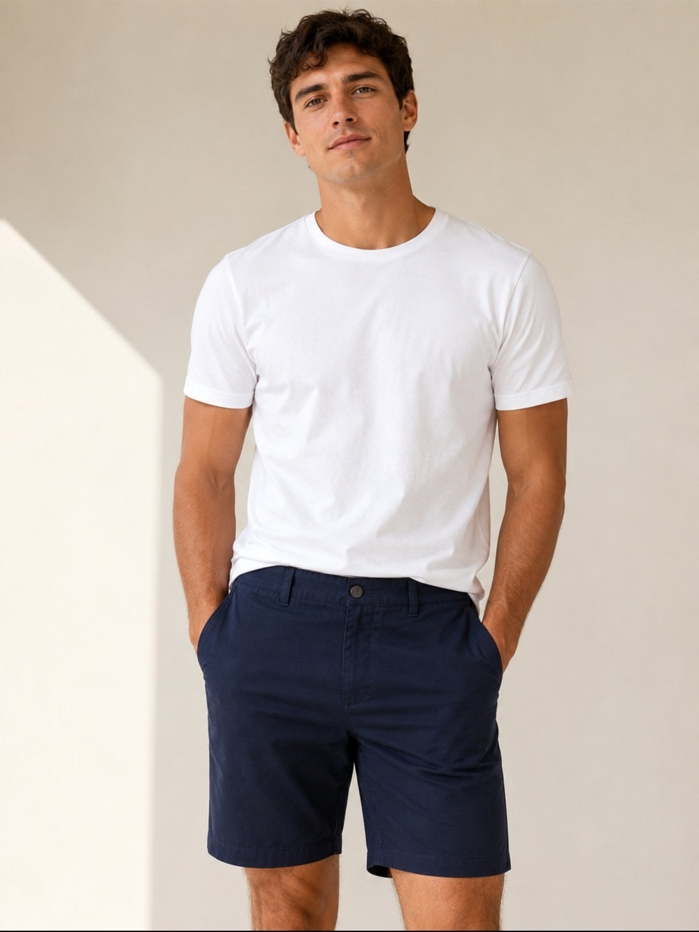 Kirkland Signature Navy Flat-Front Performance Shorts